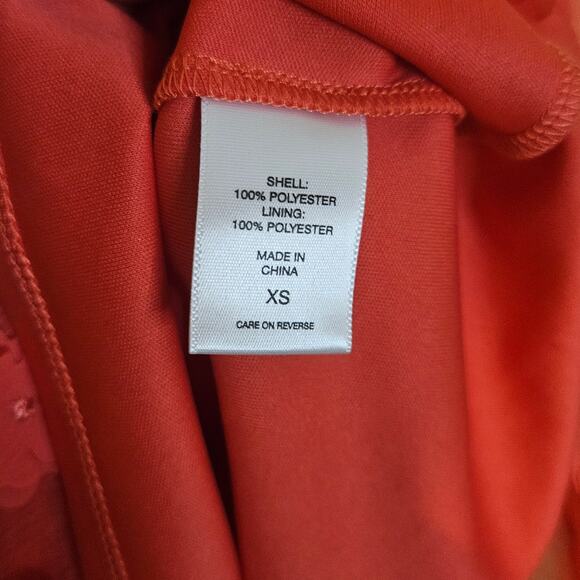 7th Avenue Size Extra Small XS Tank Top Blouse 3D Flowers Coral Color Pink - Picture 3 of 9